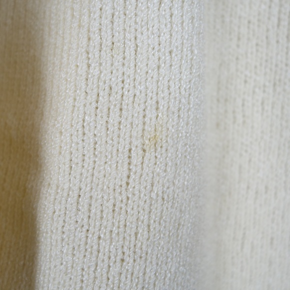 Vintage Adolfo At Saks Fifth Avenue Ivory Wool Blend Blazer Jacket, Size Medium - Picture 15 of 15